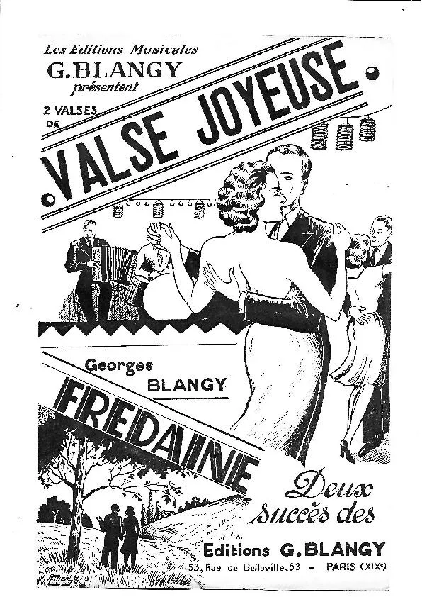 télécharger la partition d'accordéon Fredaine (Valse) au format PDF