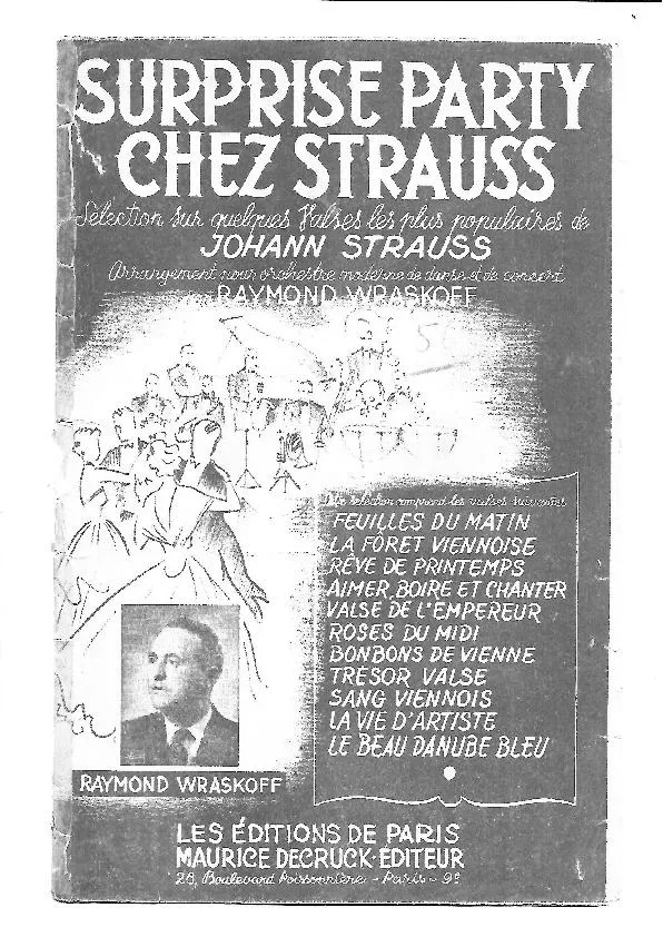 télécharger la partition d'accordéon Surprise party chez Strauss (Une sélection sur quelques valses les plus populaires de Johann Strauss) (Arrangement : Raymond Wraskoff) au format PDF