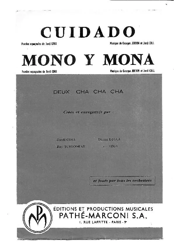 télécharger la partition d'accordéon Cuidado (Créé par : Jordi Coll /Ray Tchicoray) (Orchestration) (Cha Cha Cha) au format PDF