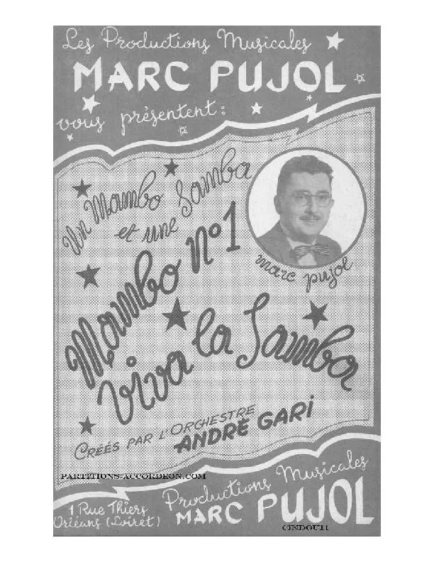 télécharger la partition d'accordéon Viva la Samba (Créée par l'Orchestre André Gari) (Orchestration) au format PDF