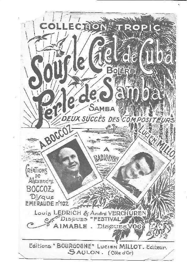 télécharger la partition d'accordéon Sous le ciel de Cuba (Créée par : Louis Ledrich / André Verchuren) (Arrangement : Charles Vernay) (Rumba Chantée) au format PDF