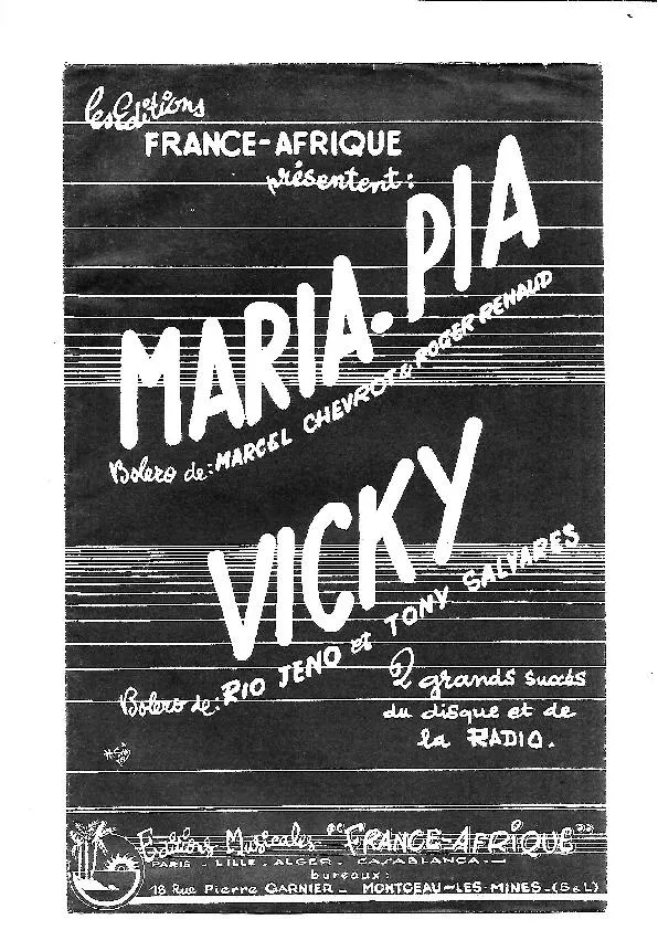 télécharger la partition d'accordéon Vicky (Orchestration) (Boléro) au format PDF