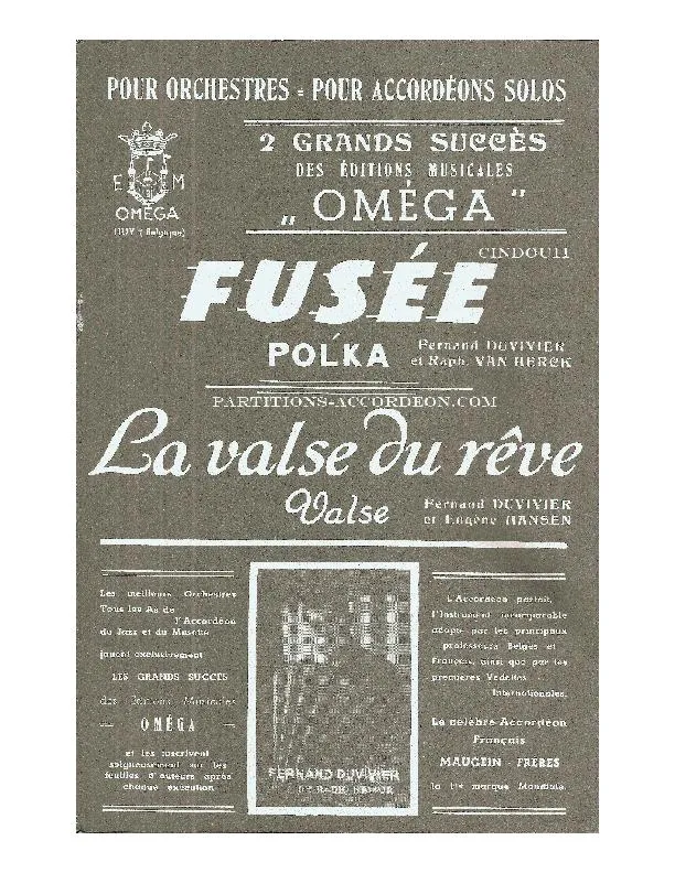 télécharger la partition d'accordéon Fusée (Orchestration Complète) (Polka) au format PDF