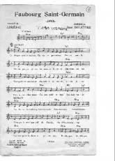 télécharger la partition d'accordéon Faubourg Saint Germain (Chant : Georgette Plana) (Java) au format PDF