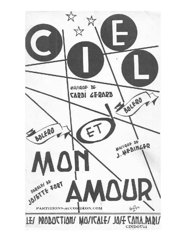 télécharger la partition d'accordéon Mon amour (Orchestration) (Boléro) au format PDF