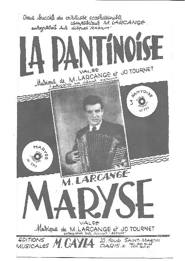 télécharger la partition d'accordéon La Plantinoise (Valse Musette) au format PDF