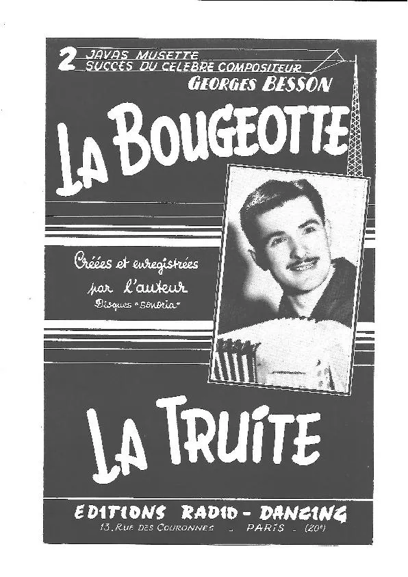 télécharger la partition d'accordéon La bougeotte (Java Musette) au format PDF