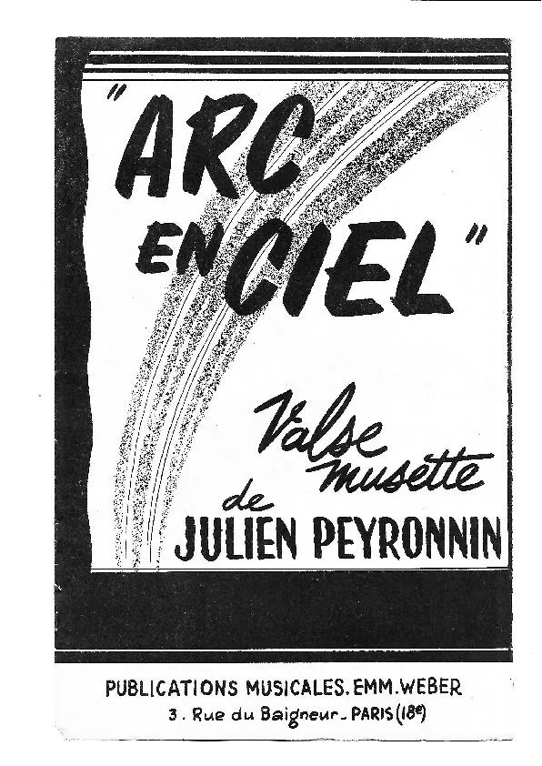 télécharger la partition d'accordéon Arc en ciel (Valse Musette) au format PDF