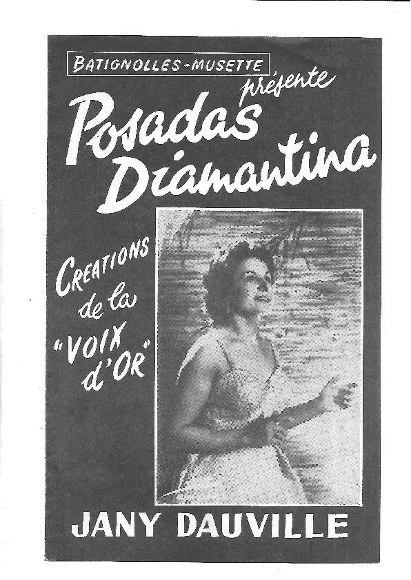 télécharger la partition d'accordéon Diamantina (Chant : Jany Dauville) (Tango) au format PDF