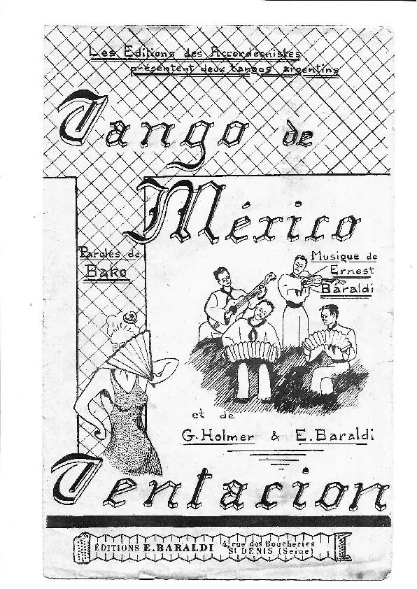 télécharger la partition d'accordéon Tango de Mexico + Tentacion (Tango) au format PDF