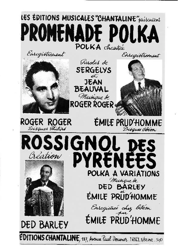 télécharger la partition d'accordéon Promenade Polka (Orchestration) au format PDF
