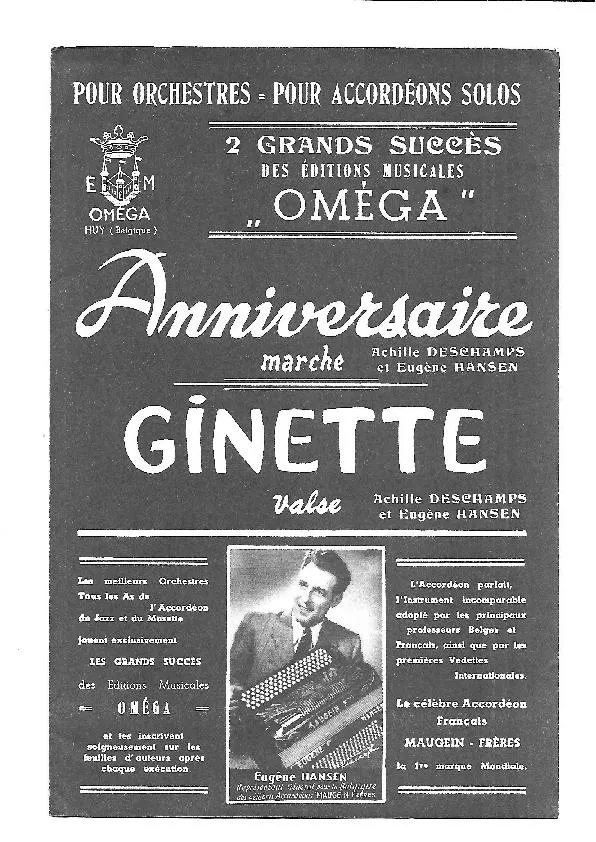 télécharger la partition d'accordéon Ginette (Orchestration Complète) (Valse) au format PDF