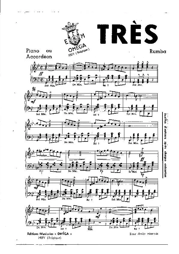 télécharger la partition d'accordéon Très jolie (Orchestration Complète) (Rumba Boléro) au format PDF