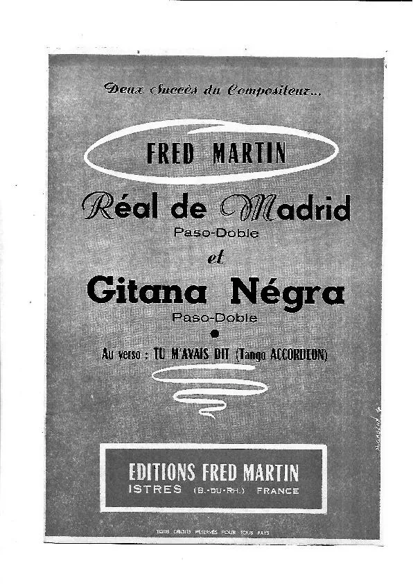 télécharger la partition d'accordéon Réal de Madrid (Orchestration) (Paso Doble) au format PDF
