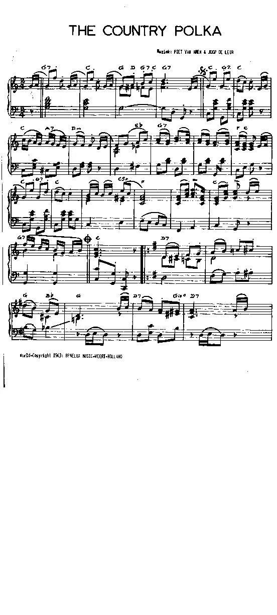 télécharger la partition d'accordéon The Country Polka au format PDF