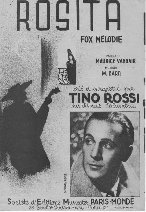 télécharger la partition d'accordéon Rosita (Créé et enregistré par : Tino Rossi) (Fox Mélodie) au format PDF