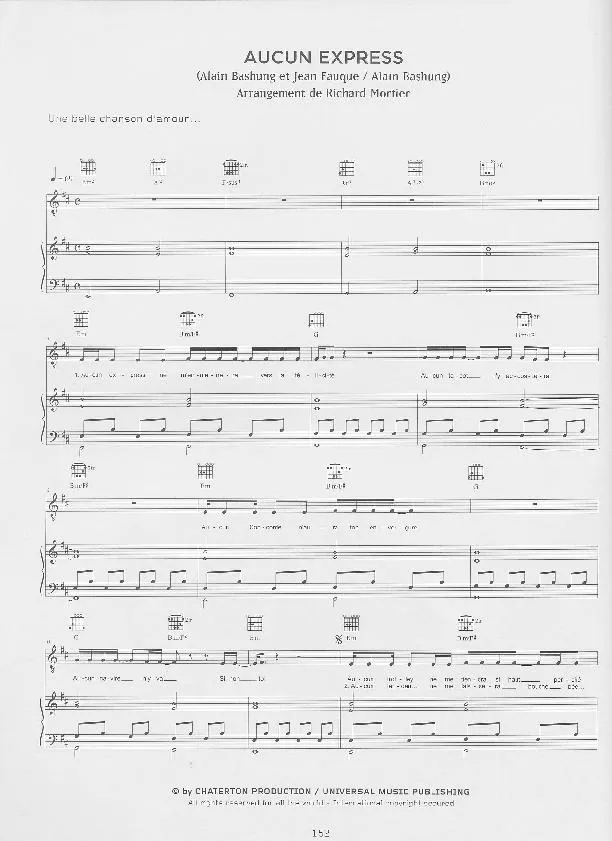 télécharger la partition d'accordéon Aucun express (Arrangement : Richard Mortier) (Ballade) au format PDF