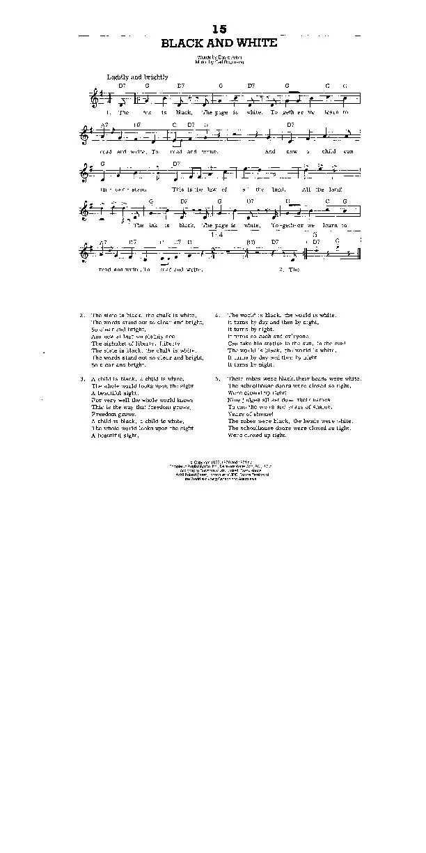 télécharger la partition d'accordéon Black and white (Interprètes : Tree Dog Nite) (Disco Rock) au format PDF