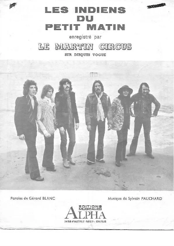 télécharger la partition d'accordéon Les indiens du petit matin (Chant : Le Martin Circus) (Jerk) au format PDF