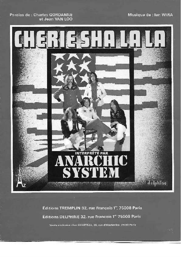 télécharger la partition d'accordéon Chérie Sha Lala (Chant : Anarchic System) au format PDF