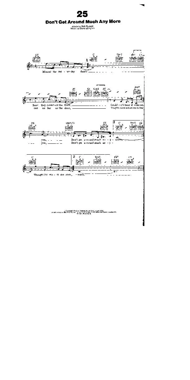 télécharger la partition d'accordéon Don't get around much any more (Interprète : Natalie Cole) (Medium Jazz Swing) au format PDF