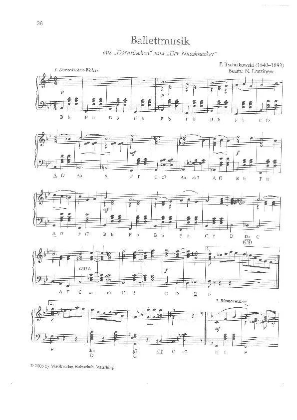 télécharger la partition d'accordéon Ballettmusik au format PDF