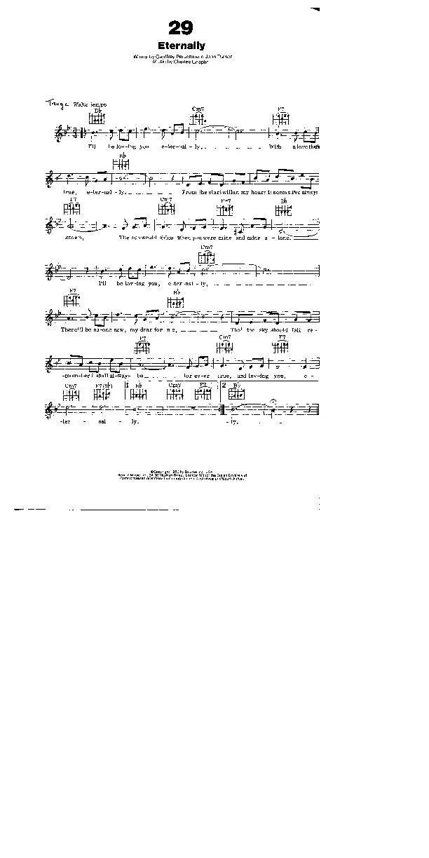 télécharger la partition d'accordéon Eternally (Du Film : Limelight) (Valse Boston) au format PDF