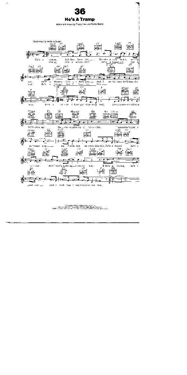 télécharger la partition d'accordéon He's a Tramp (Jazz Swing) au format PDF