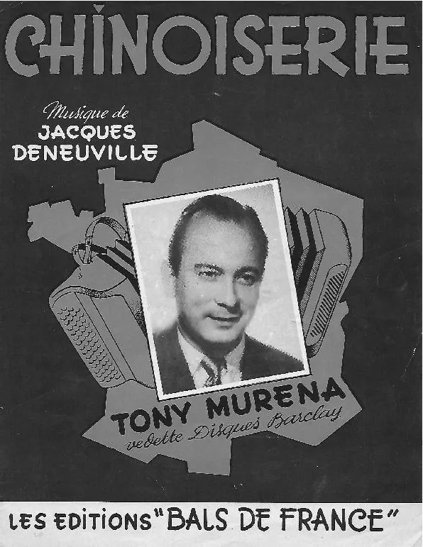 télécharger la partition d'accordéon Chinoiserie (Enregistré par : Tony Muréna) (Fox) au format PDF