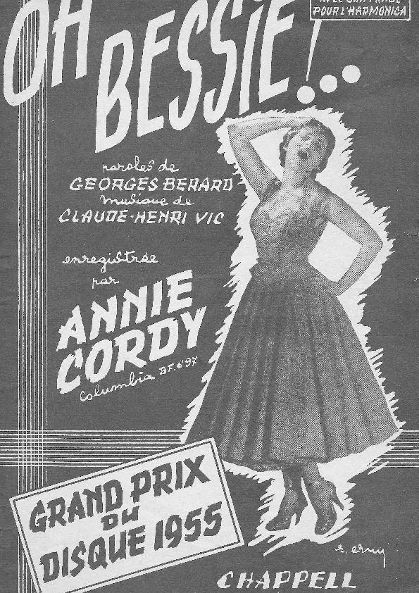 télécharger la partition d'accordéon Oh Bessie (Chant : Annie Cordy) (Blues) au format PDF