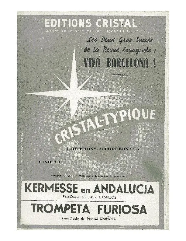 télécharger la partition d'accordéon Kermesse en Andalucia (Orchestration Complète) (Paso Doble) au format PDF