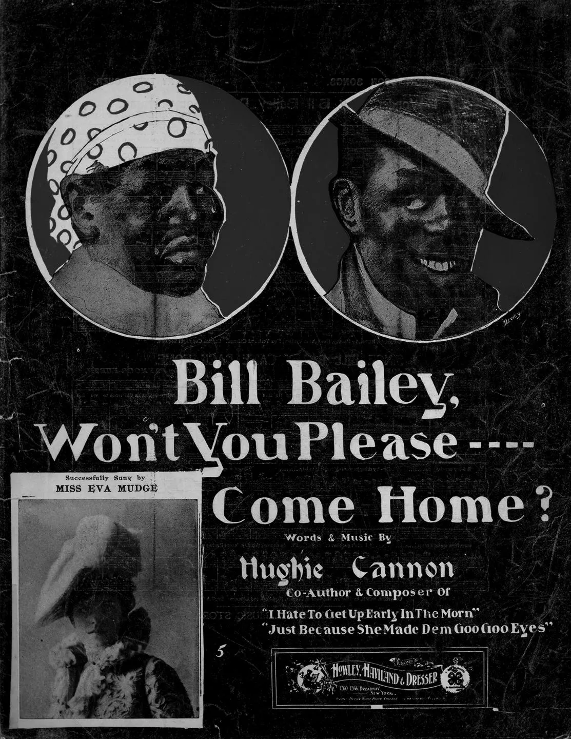 télécharger la partition d'accordéon Bill Bailey Won't You Please Come Home (Chant : Miss Eva Mudge) au format PDF