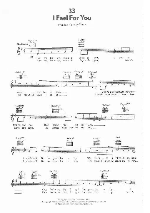télécharger la partition d'accordéon I feel for you (Disco Rock) au format PDF