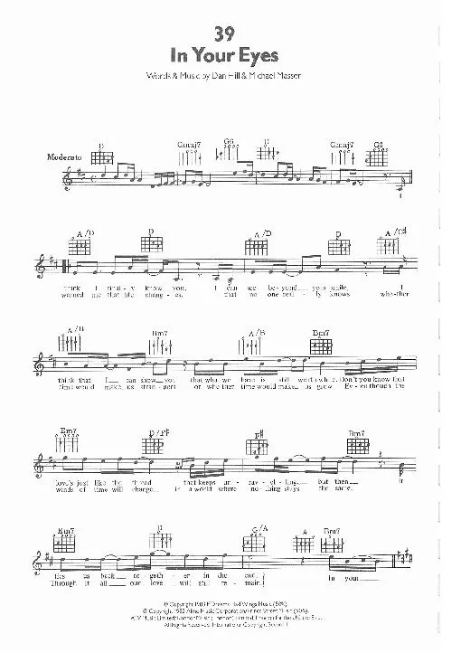 télécharger la partition d'accordéon In your eyes (Interprète : George Benson) (Slow) au format PDF