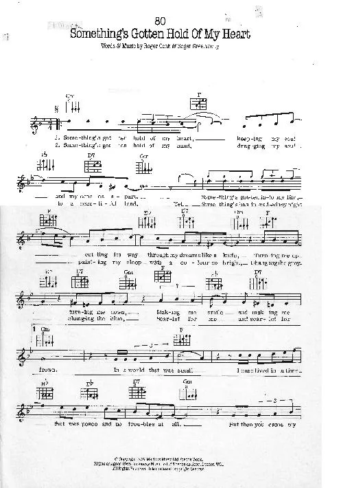 télécharger la partition d'accordéon Something's gotten hold of my heart (Chant : Marc Arnold / Gene Pitney) (Rumba) au format PDF