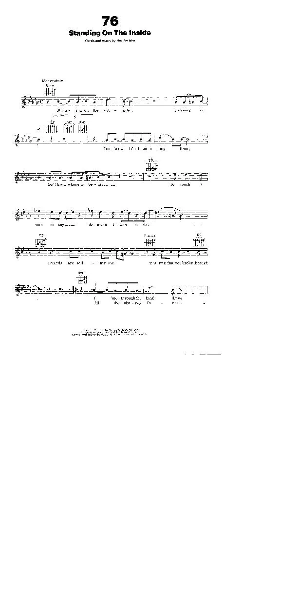 télécharger la partition d'accordéon Standing on the inside (Chant : Full House) (Swing Rock) au format PDF