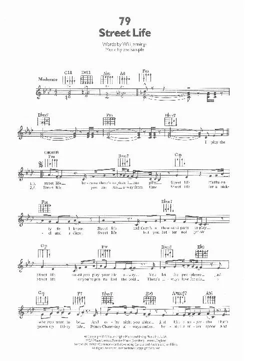 télécharger la partition d'accordéon Street life (Chant : The Crusaders) (Soul Reggae) au format PDF