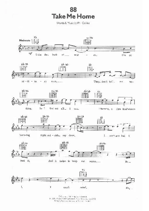 télécharger la partition d'accordéon Take me home (Slow) au format PDF