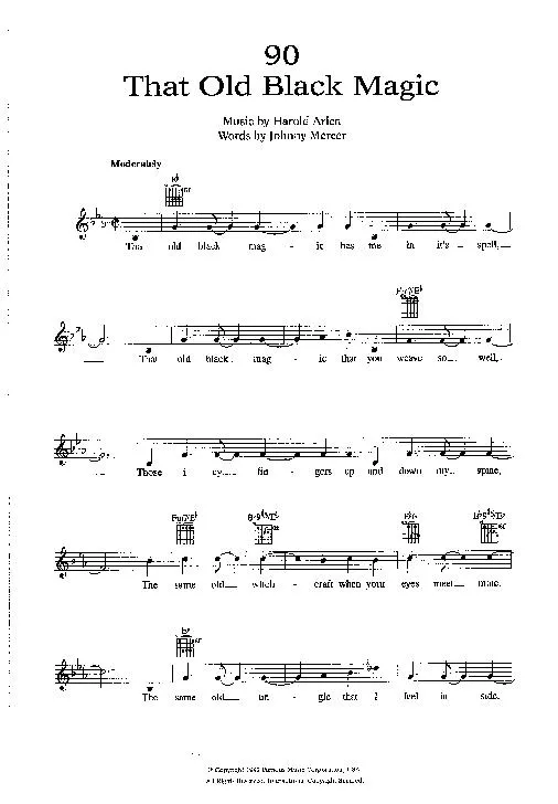 télécharger la partition d'accordéon That old black magic (Chant : Frank Sinatra) (Fox Trot) au format PDF
