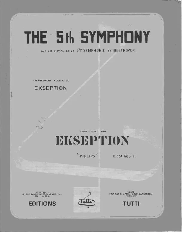 télécharger la partition d'accordéon The 5th Symphony (Arrangement : Ekseption) au format PDF