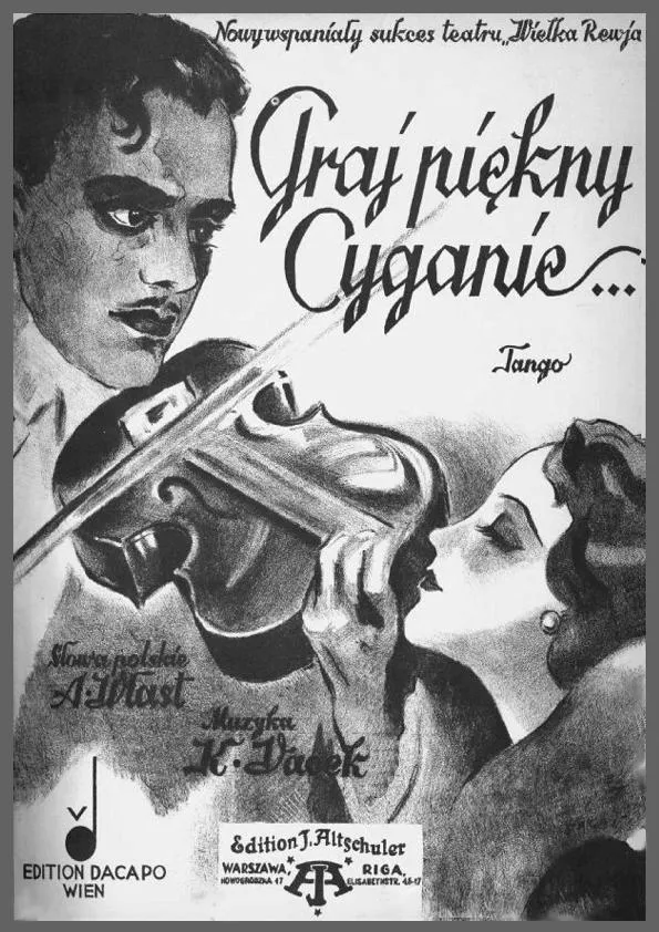 télécharger la partition d'accordéon Graj piekny Cyganie (Jouer de beaux gitans) (Tango Gipsy) au format PDF