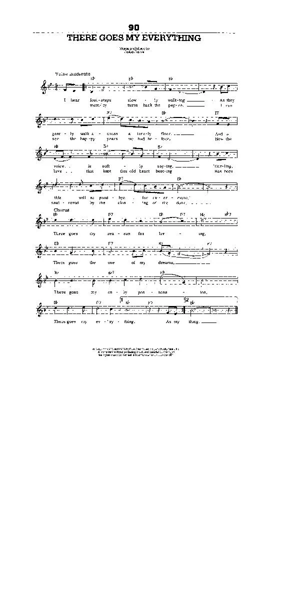télécharger la partition d'accordéon There goes my everything (Chant : Engelbert Humperdinck) (Valse Lente) au format PDF