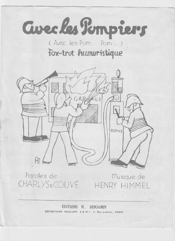 télécharger la partition d'accordéon Avec les Pompiers (Avec les Pom Pom) (Fox Trot Humoristique) au format PDF