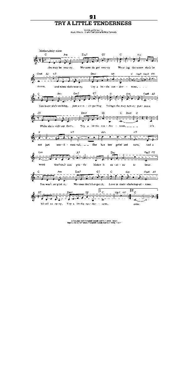 télécharger la partition d'accordéon Try a little tenderness (Interprètes : Ray Noble et son Orchestre) (Slow Fox) au format PDF