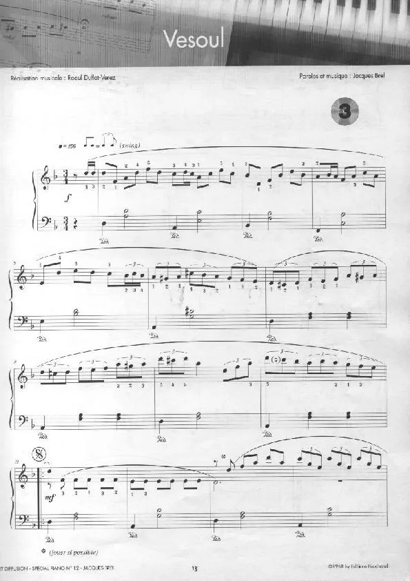 télécharger la partition d'accordéon Vesoul (Valse Swing) au format PDF