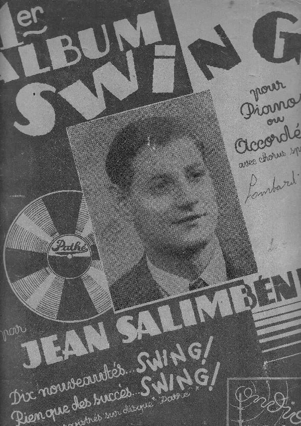 télécharger la partition d'accordéon 1er Album Swing pour Piano ou Accordéon avec chorus spécial accordéon par Jean Salimbéni (10 Titres) au format PDF