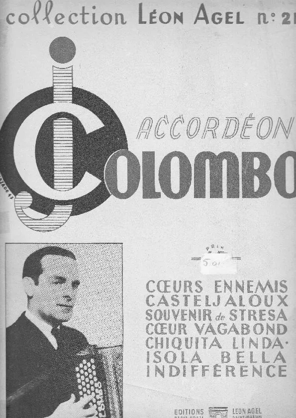 télécharger la partition d'accordéon Collection Léon Agel : Accordéon Joseph Colombo (7 Titres) au format PDF