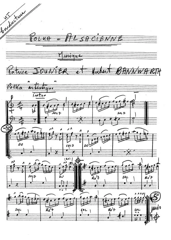 télécharger la partition d'accordéon Polka Alsacienne (Manuscrite) au format PDF