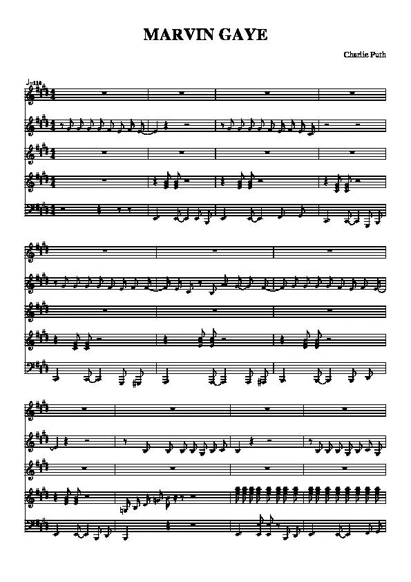 télécharger la partition d'accordéon Marvin Gaye (Relevé) au format PDF