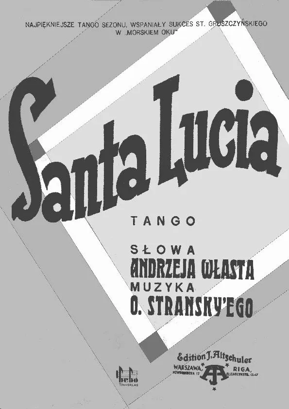 télécharger la partition d'accordéon Santa Lucia (Tango) (Piano) au format PDF